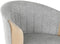 Kruk Home ESPRIT Grijs Hout 58 x 56 x 86 cm