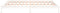 vidaXL - Bedframe - LED - massief - hout - wit - 180x200 - cm