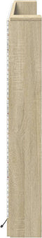vidaXL - Hoofdbordkast - met - LED - 180x16,5x103,5 - cm - sonoma - eikenkleurig