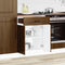 vidaXL - Keuken - onderkast - Kalmar - bewerkt - hout - bruin - eikenkleur