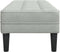 vidaXL - Ligbed - Lichtgrijs - 113 - cm - Velvet