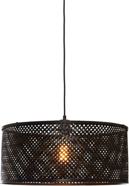 GOOD&MOJO Hanglamp Java - Bamboe Zwart - Ø50cm - Modern - Hanglampen Eetkamer, Slaapkamer, Woonkamer