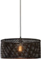 GOOD&MOJO Hanglamp Java - Bamboe Zwart - Ø50cm - Modern - Hanglampen Eetkamer, Slaapkamer, Woonkamer