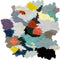 MOMO Rugs Naturais Moss Fischbacher Vloerkleed - 200 rond - Rond - Laagpolig,Structuur Tapijt - Modern - Meerkleurig