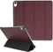 Selencia Tablet Hoes Geschikt voor iPad Air 5 (2022) /iPad Air 11 inch (2024) M2 / iPad Air 4 (2020) - Selencia Kesia Slang Trifold Bookcase - Donkerrood
