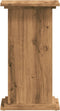 vidaXL - Plantenstandaard - 33x33x60 - cm - bewerkt - hout - artisanaal - eiken