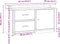 vidaXL - Gangbankje - SANDNES - 87x40x50 - cm - massief - grenenhout
