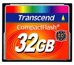 Transcend 32GB - CompactFlash Card - 133x snelheid - 65MB/s lezen 35MB/s schrijven