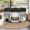 tectake® Opvouwbare Puppyren - Hondenren - Opvouwbaar - 115x115x64 cm - Zwart
