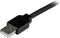 Startech USB2AAEXT5M - Actieve USB 2.0 verlengkabel 5 m - 480 Mbps - Zwart