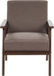 ASNES - Fauteuil - Bruin - Polyester