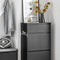 SoBuy FSR165-SCH - Schoenenkast - 2 Flappen en Lade - Zwart