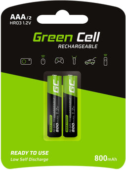 Green Cell GR08 - AAA Oplaadbare Batterij NiMH 1,2 V 800 mAh