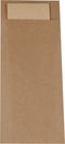 Bestekzak | incl. Servet | 2-laags | papier | bruin | 600 stuks