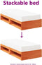 vidaXL - Slaapbank - zonder - matras - 90x190 - cm - massief - grenenhout - wasbruin