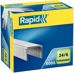 Rapid 24/6 - Nietjes - 20 vel capaciteit - Gegalvaniseerd (5000 stuks)