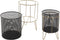Plantenbakkenset DKD Home Decor Zwart Gouden Metaal Loft 36 x 36 x 58 cm