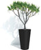 Garden ID Green Care Sense Tall - Hoge bloempot - 100% gerecycled - UV- en vorstbestendig - Zwart-Antraciet - Ø35 x H56 cm