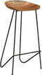 vidaXL - Barkrukken - massief acaciahout - 2 stuks