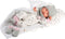 Llorens - Llorens pop 42 cm - Tina newborn ingebakerd met wolkjes