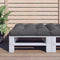 vidaXL - Palletkussen - 80 - x - 80 - x - 12 - cm - stof - grijs