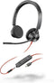 Poly Blackwire C3325-M - On Ear Headset - Ruisonderdrukking - Zwart