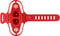 Bone Bike Tie Pro4 - Universele Fietshouder - Stembevestiging - Rood