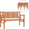 vidaXL - Tuinbank - inklapbaar - 120 - cm - massief - eucalyptushout