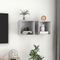 vidaXL - Wandkasten - 2 - st - 37x37x37 - cm - bewerkt - hout - betongrijs