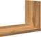 vidaXL - Wandschappen - 3 - st - 80x18x18 - cm - bewerkt - hout - artisanaal - eiken