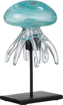 J-Line Kwal Op Voet Glas Aqua Small