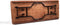 Buffettafel hout inklapbaar rechthoekig 183x76 cm, 21183