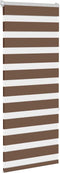 vidaXL - Zebra - rolgordijn - 65x150 - cm - stofbreedte - 60,9 - cm - polyester - bruin