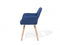 BELIANI CHICAGO - Eetkamerstoel - Retro stijl - Marineblauw (2 stuks)