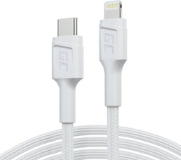 Green Cell - USB-C naar Lightning MFi - 1m Power Delivery - Wit