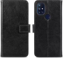 iMoshion Hoesje Geschikt voor OnePlus Nord N100 Hoesje Met Pasjeshouder - iMoshion Luxe Bookcase - Zwart