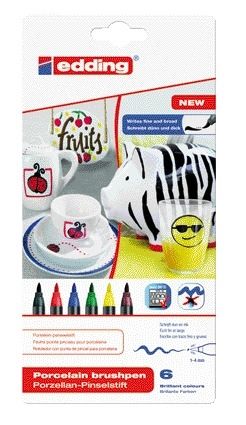 Edding - Brushpen edding 4200 porselein assorti