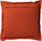 Dutch Decor BURTO - Kussenhoes van gewassen katoen Potters Clay 60x60 cm - oranje - met rits