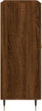 vidaXL - Dressoir - 69,5x34x90 - cm - bewerkt - hout - bruin - eikenkleur