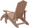 vidaXL - Tuinstoel - Adirondack - met - voetenbank - HDPE - bruin