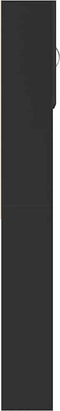 vidaXL - Wasmachinekast - 64x24x190 - cm - bewerkt - hout - zwart