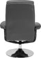Relaxfauteuil LEGEND met voetenbank Kunstleer Grijs