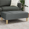 vidaXL - Voetenbank - 77x55x31 - cm - stof - donkergrijs