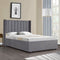 Savona Gestoffeerd Bed - 200 x 140 cm - Donkergrijs - Incl. Bedlade