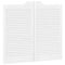 vidaXL - Draaideuren - lamellendesign - 1-paar - 90x100 - cm - wit
