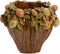 Light&living Vaas deco Ø38x33 cm LEMONI keramiek bruin-oranje+groen
