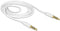 Delock 83440 - 3,5mm Jack 4-polig audio/video kabel - AWG24 - Wit