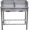 Garten Barbecuetafel - RVS - Verstelbaar - 100x50.5x87cm - Zilver