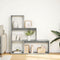 vidaXL - Kamerscherm - / - boekenkast - 3-laags - 123x29x123 - cm - hout - betongrijs