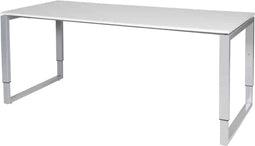 Verstelbaar Bureau - Domino Plus 180x80 grijs - alu frame